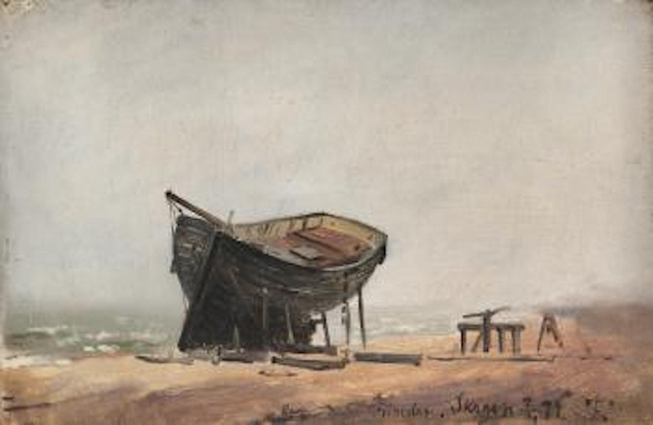 Kutteren Friheden by Fritz Thaulow
