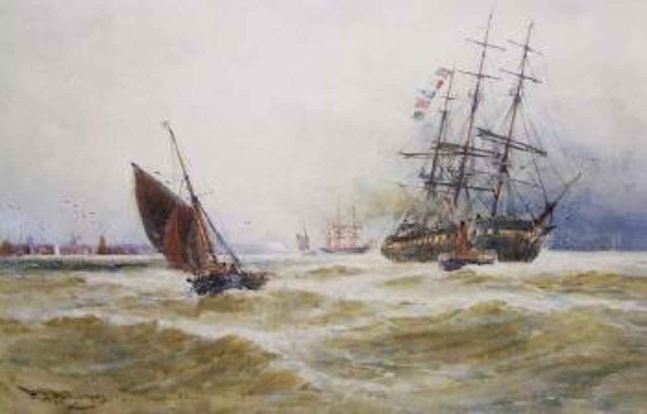 Coming to an Anchorage of Deal by Thomas Bush Hardy