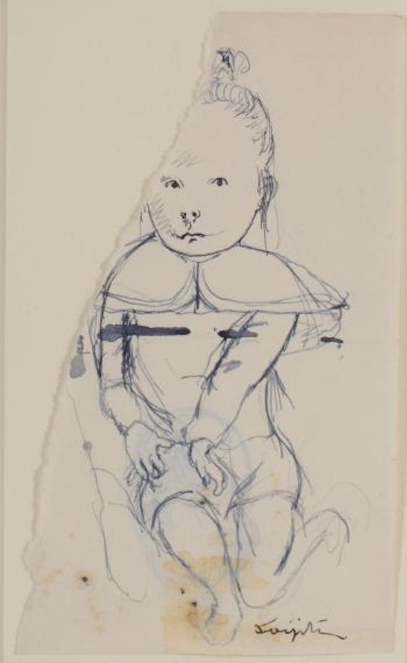 Fillette au grand col by Leonard Tsuguharu Foujita