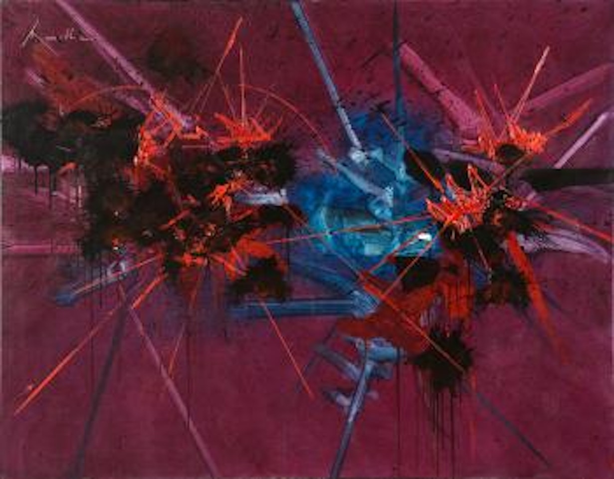 Pourpre bleu by Georges Mathieu