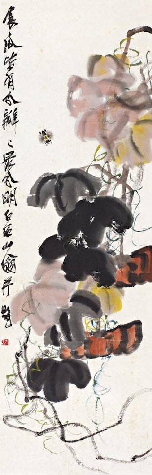 Pumpkin and Bee by Qi Baishi
