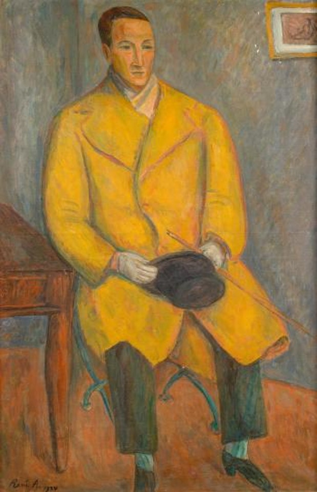 L'homme au manteau jaune by Rene Auberjonois