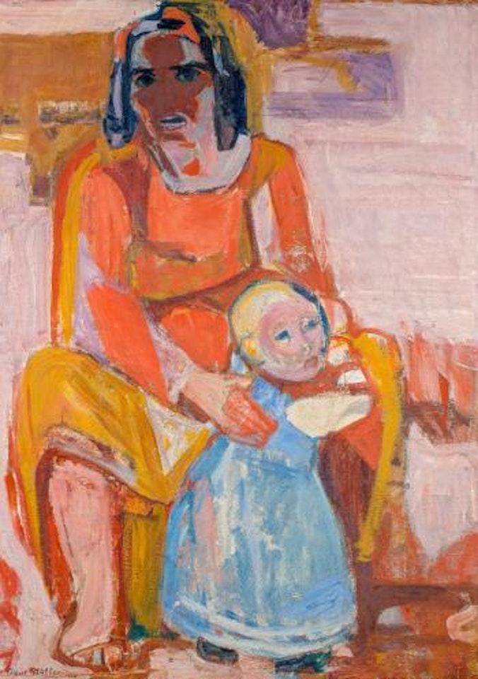 Mutter mit Kind by Albert Müller