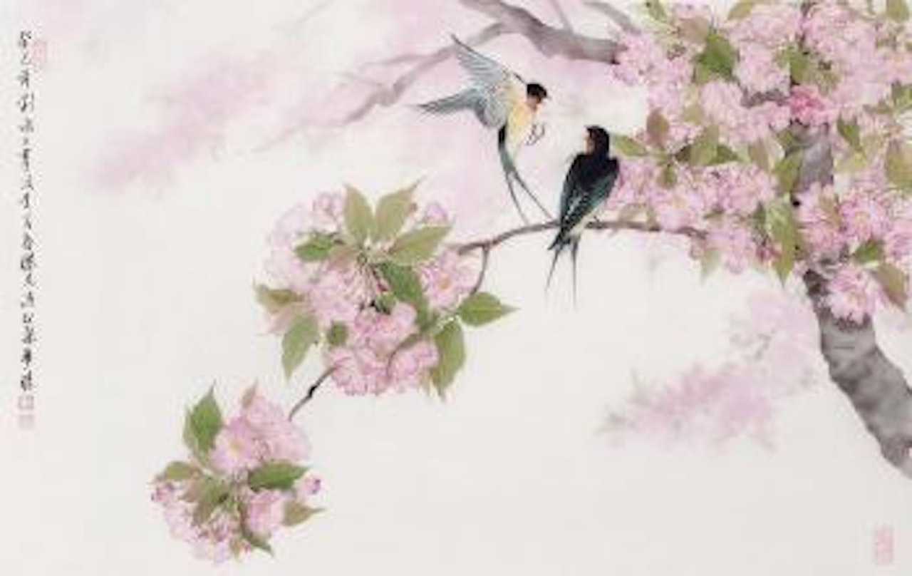 Singing swallows by Liu Yong
