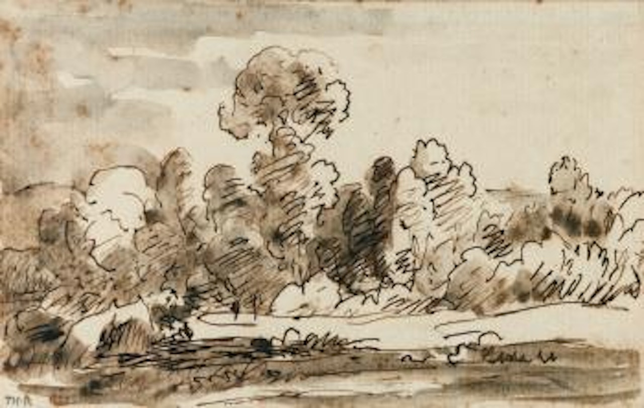 Arbres Et Rochers by Théodore Rousseau