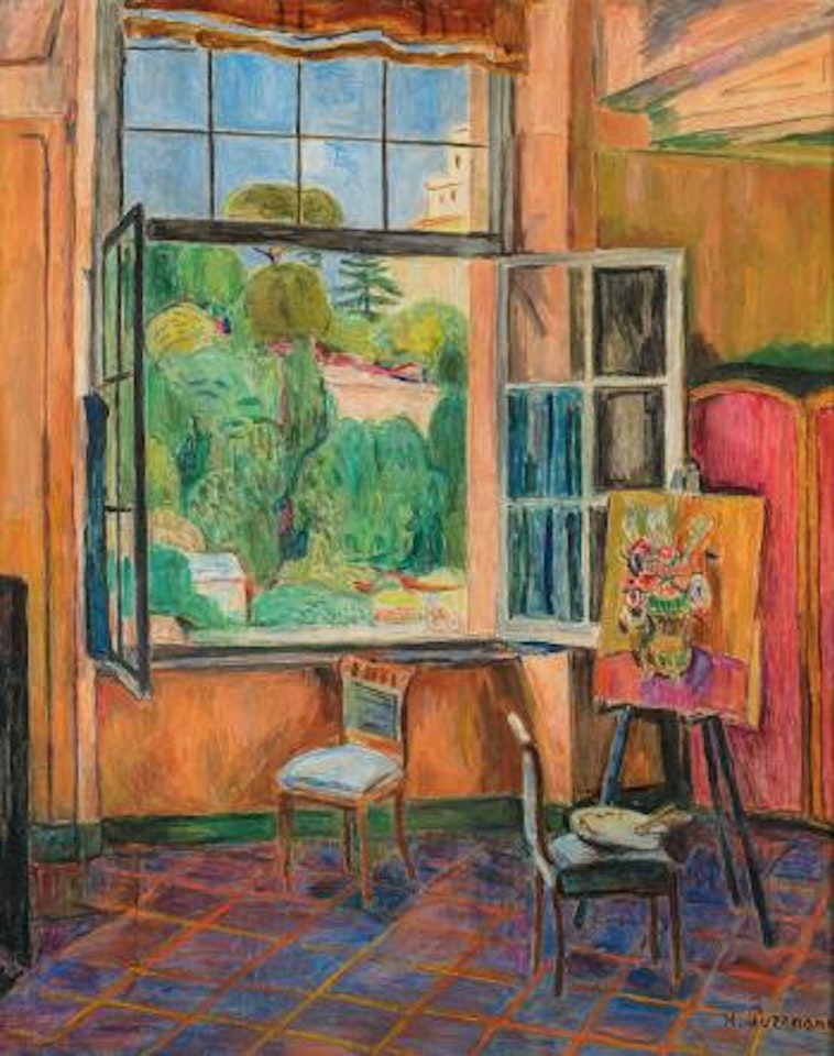 Atelierausblick auf den Monte Pincio by Hans Purrmann