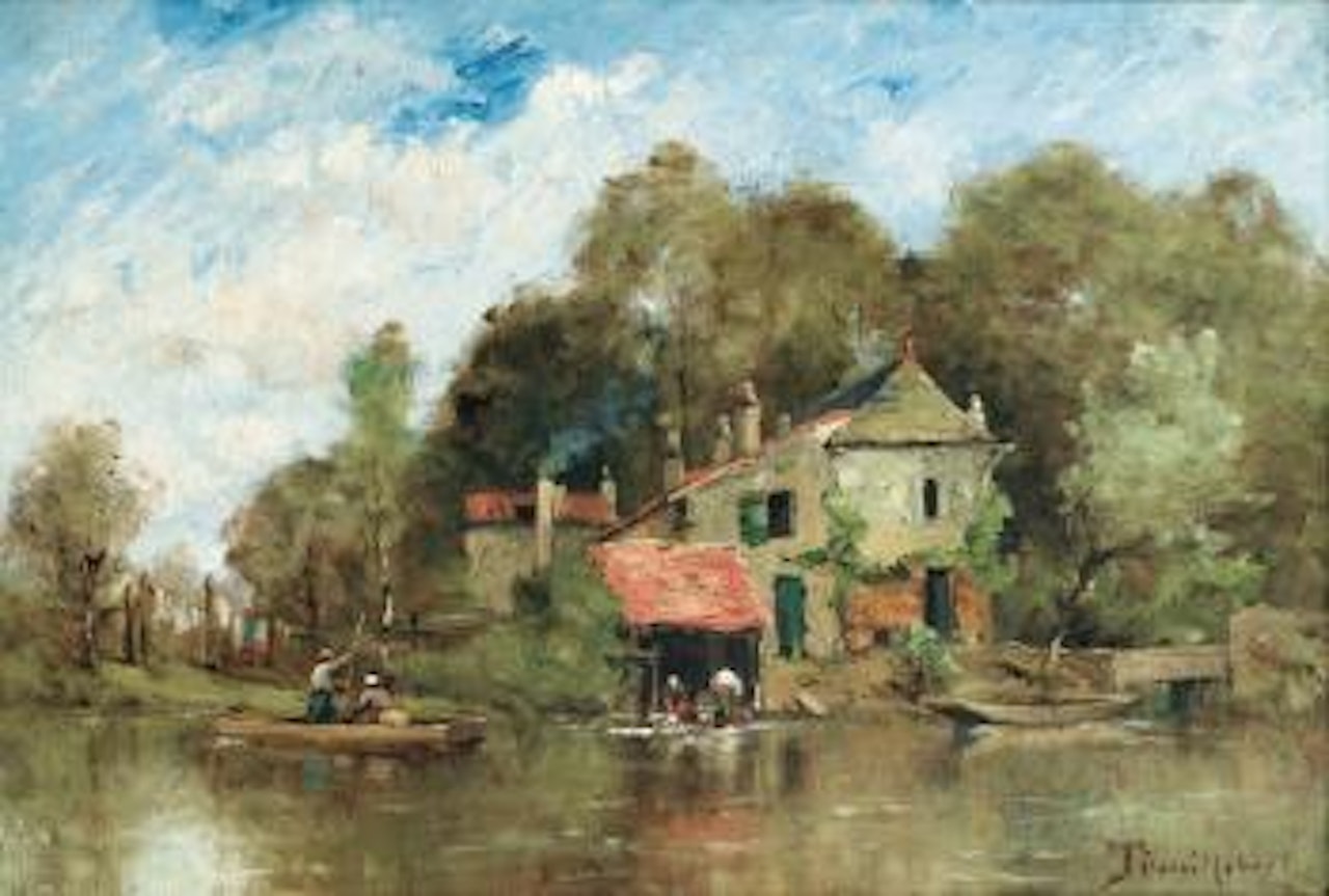 La Blanchisserie Du Cours À Poitiers by Paul Désiré Trouillebert