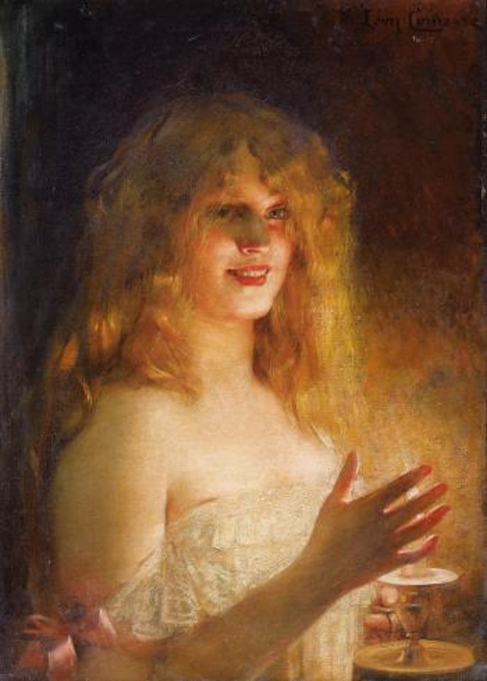 Jeune Fille À La Bougie by Leon Comerre