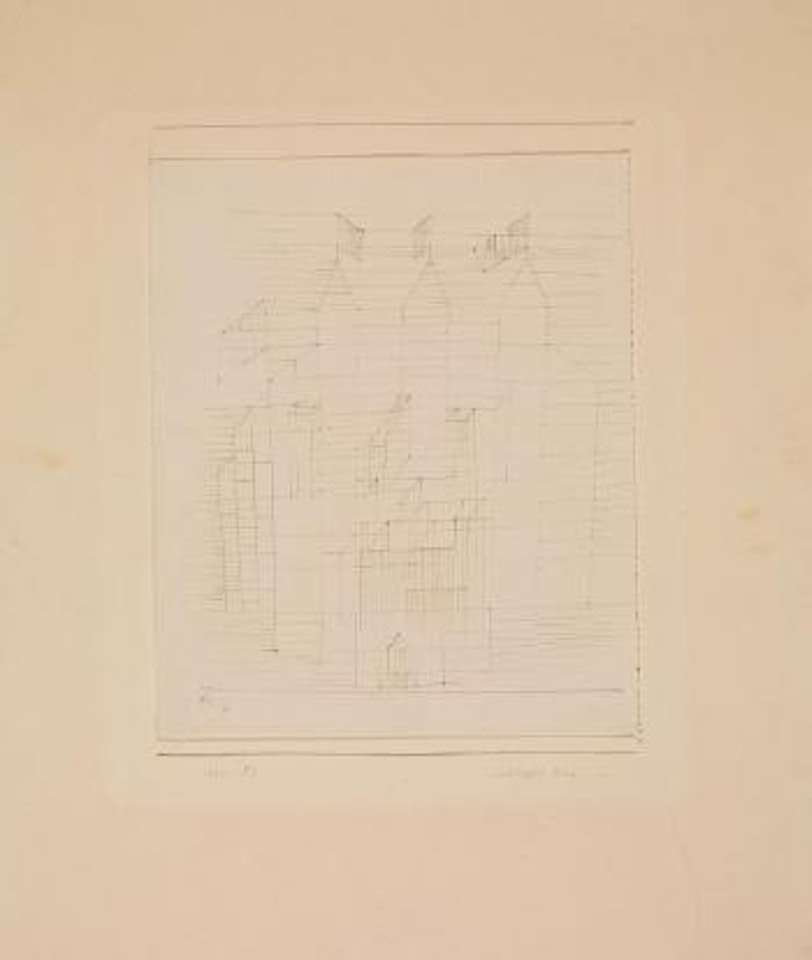 Beflaggte Burg by Paul Klee