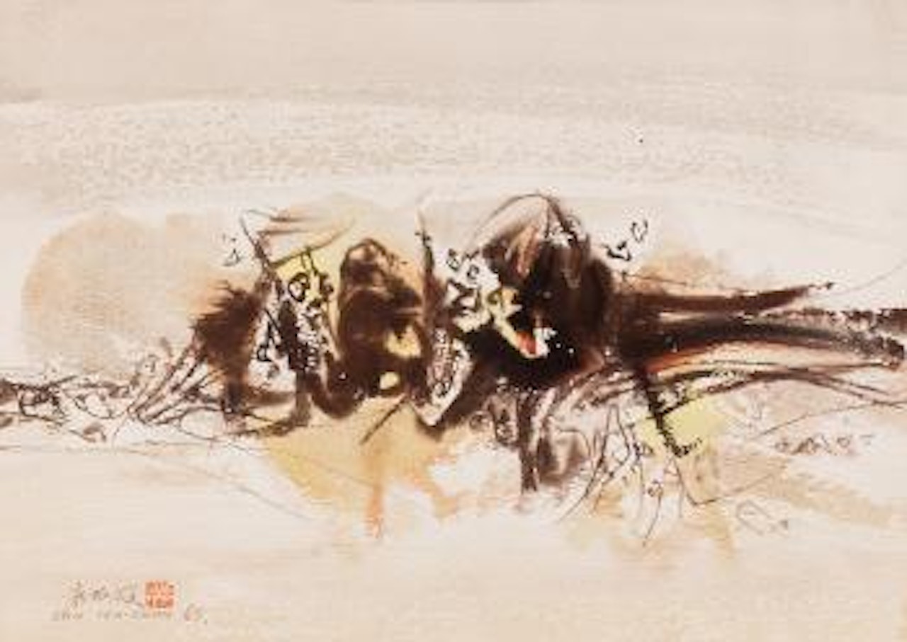 Composition N° 195 by Chu Teh-Chun