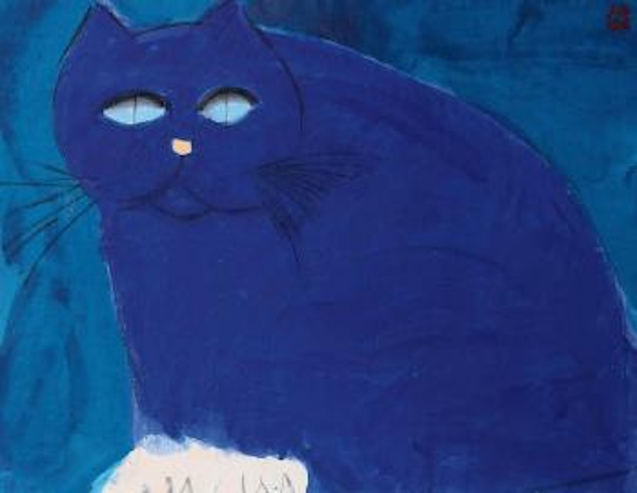 Blue Cat by Walasse Ting