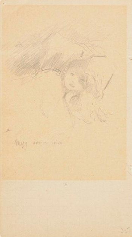 Sketch of Julie Manet by Berthe Morisot