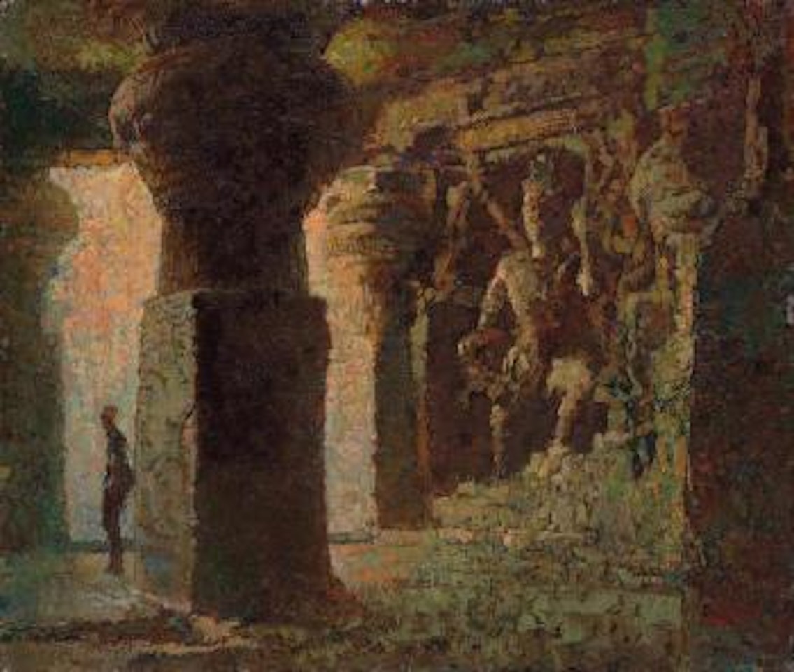 Ellora cave by Lee Man Fong