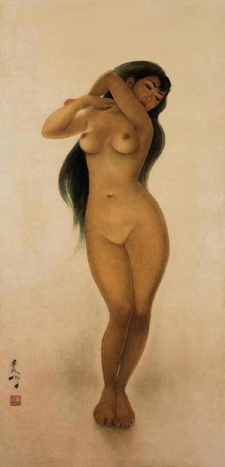 Telanjang Berdiri (Standing nude) by Lee Man Fong