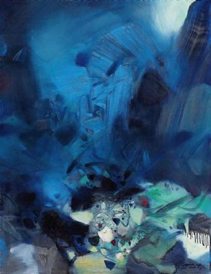 Bleu contemplatif by Chu Teh-Chun