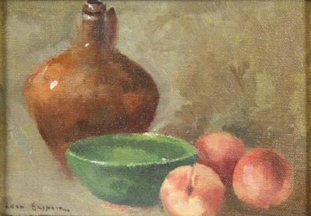Still Life with Fruit, Bowl and Jug by Leon Gaspard
