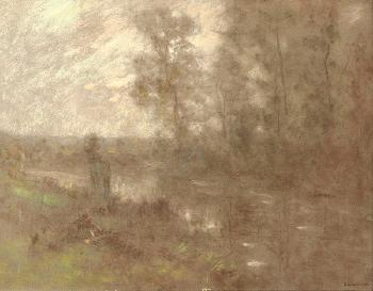 Soldier in the Marshes by Léon Augustin Lhermitte