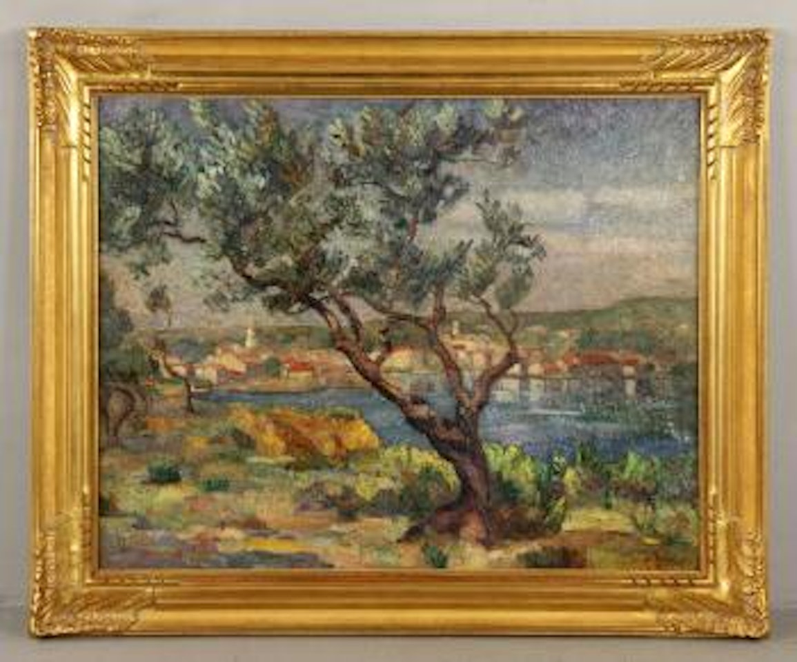 Mediterranean coastal scene by Armand Guillaumin