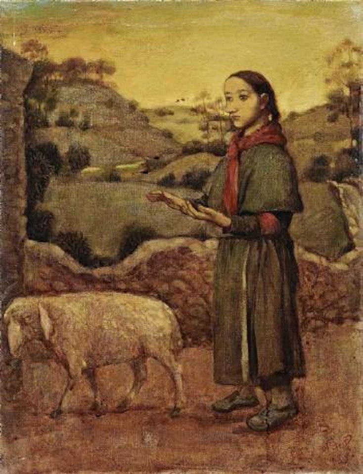 Sheep returning home by Ye Yongqing