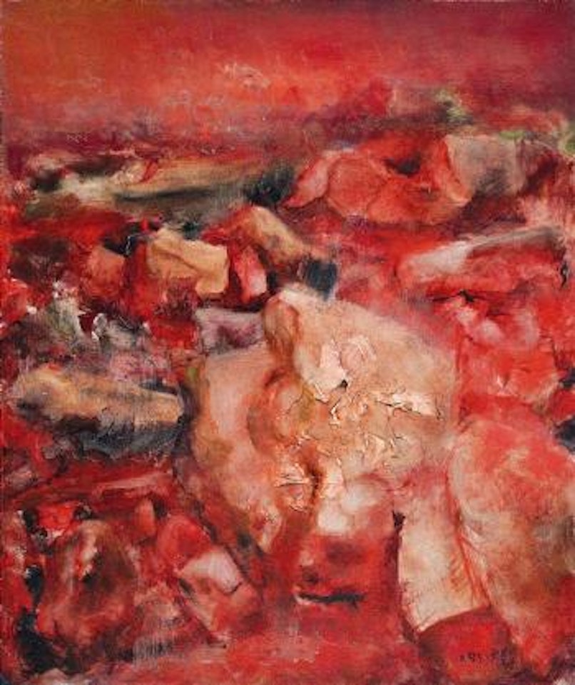 Red rock series by Zhou Chunya