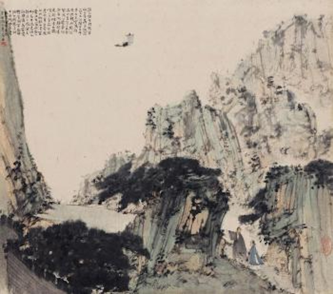 Poem scene by Fu Baoshi