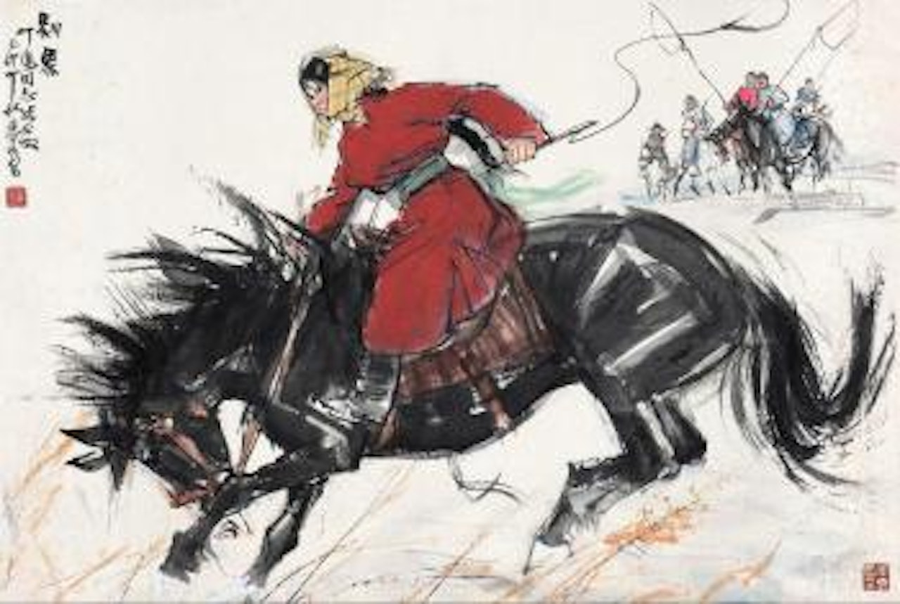Riding Horse by Huang Zhou