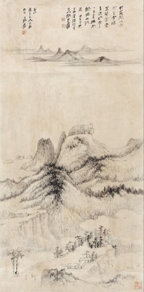 Scene of dongting lake by Zhang Daqian