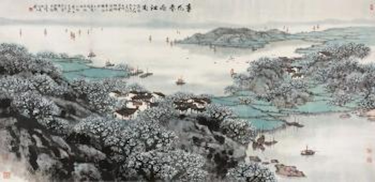 The spring rain by Song Wenzhi