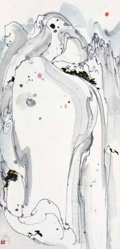 Sunrise in Mount Huang by Wu Guanzhong