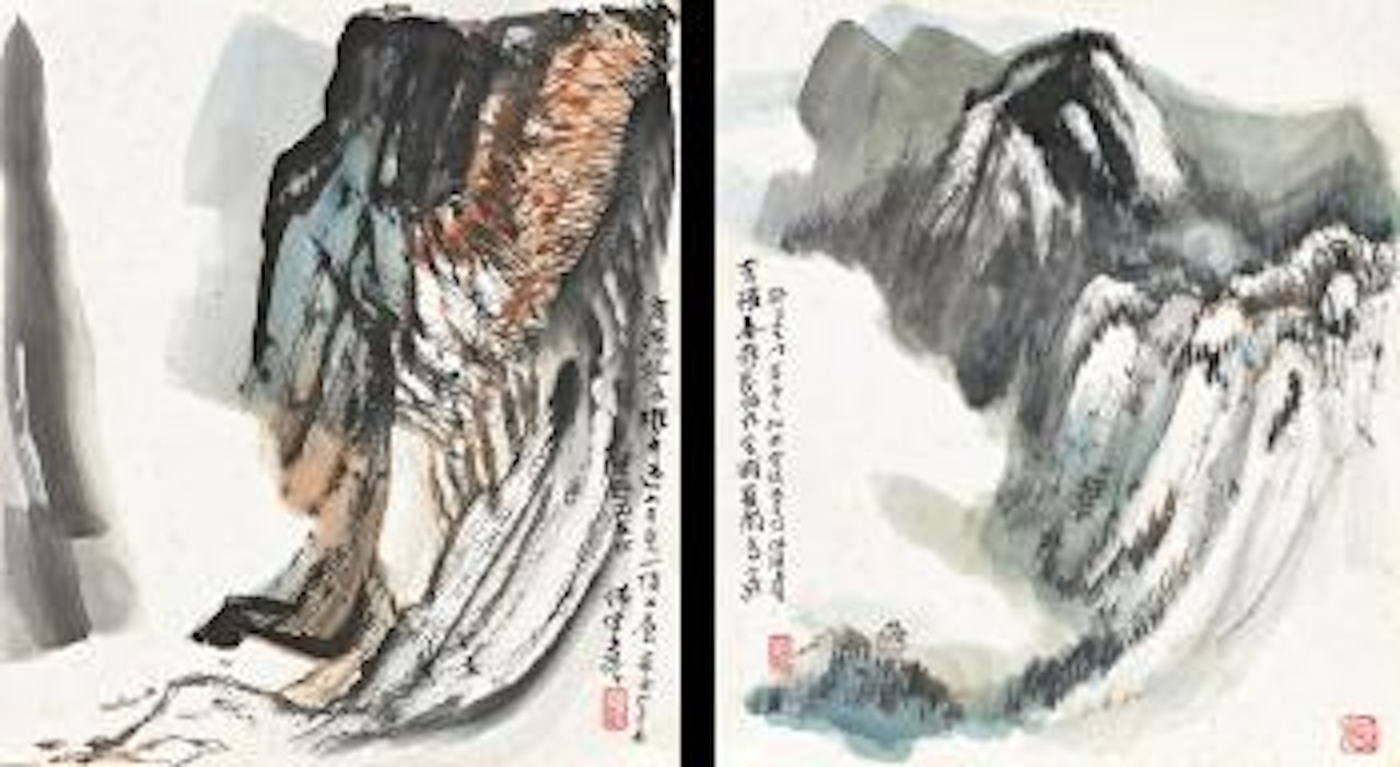 Majestic peaks by He Haixia