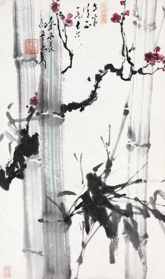 Plum and Bamboo by Wang Ziwu