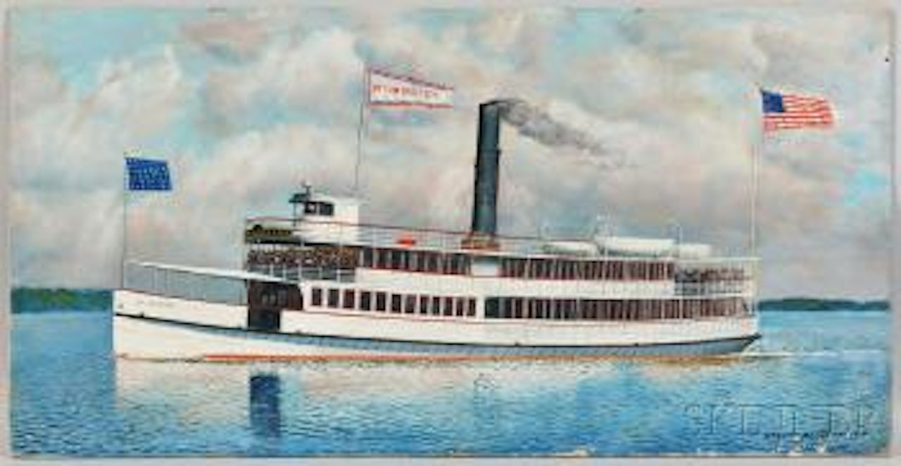 Portrait of the Steamship Wilmington by Antonio Jacobsen