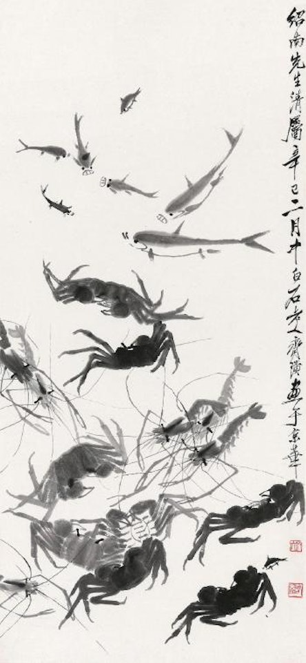 Crabs and Shrimps by Qi Baishi