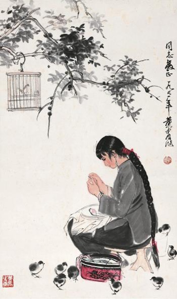 Embroidery by Huang Zhou
