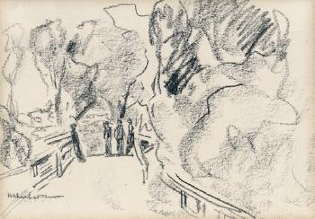 Spaziergänger by Max Liebermann