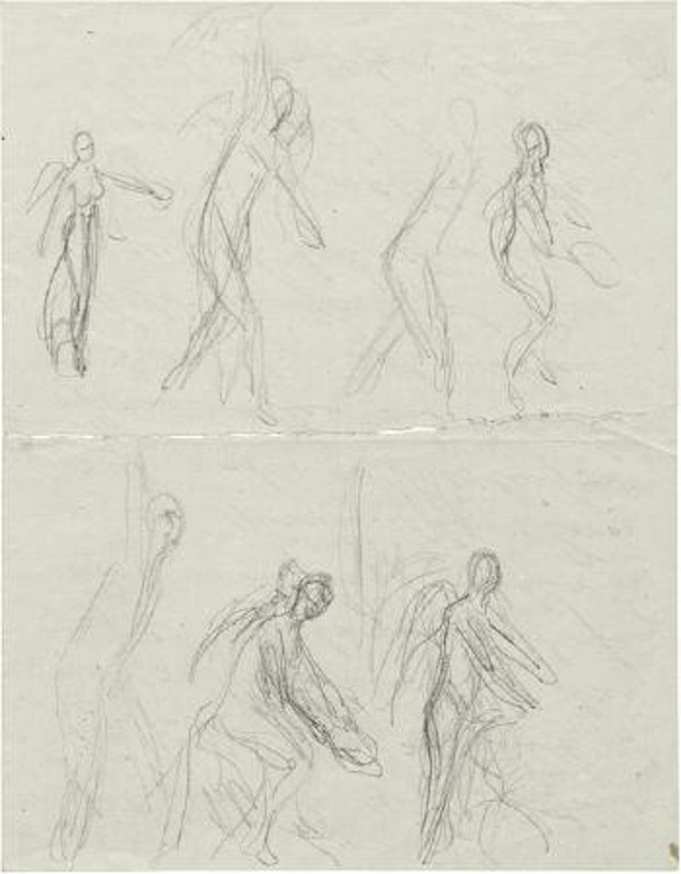 Skizzen zur Illustration der Tobias-Legende by Max Liebermann