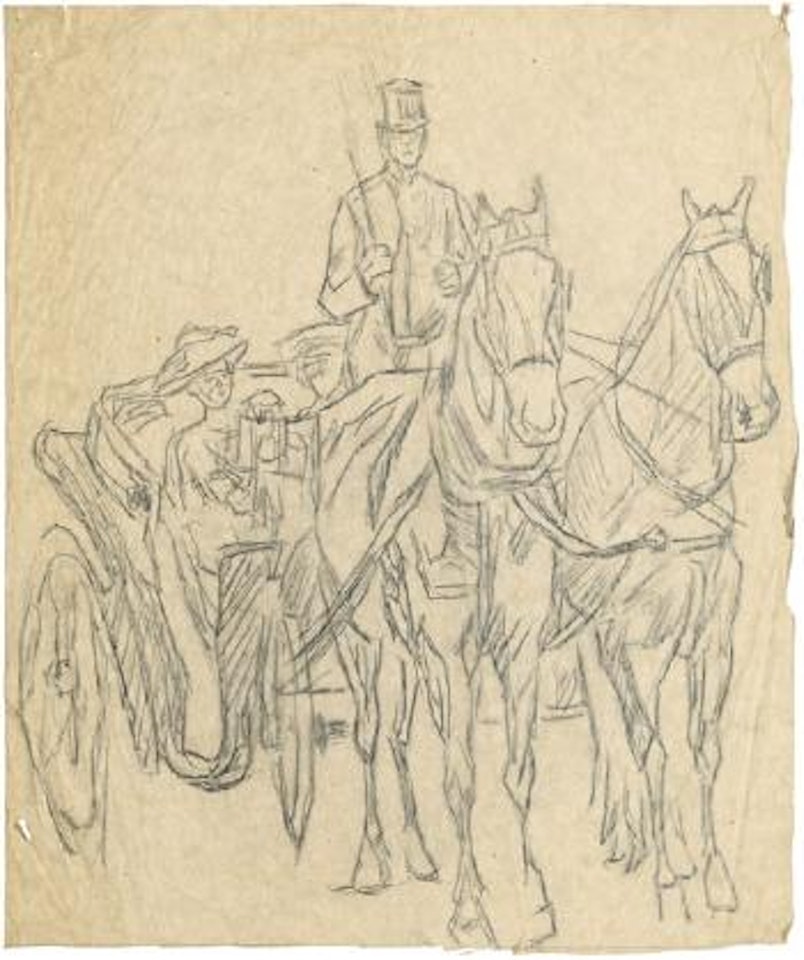 Die Kutsche by Max Liebermann