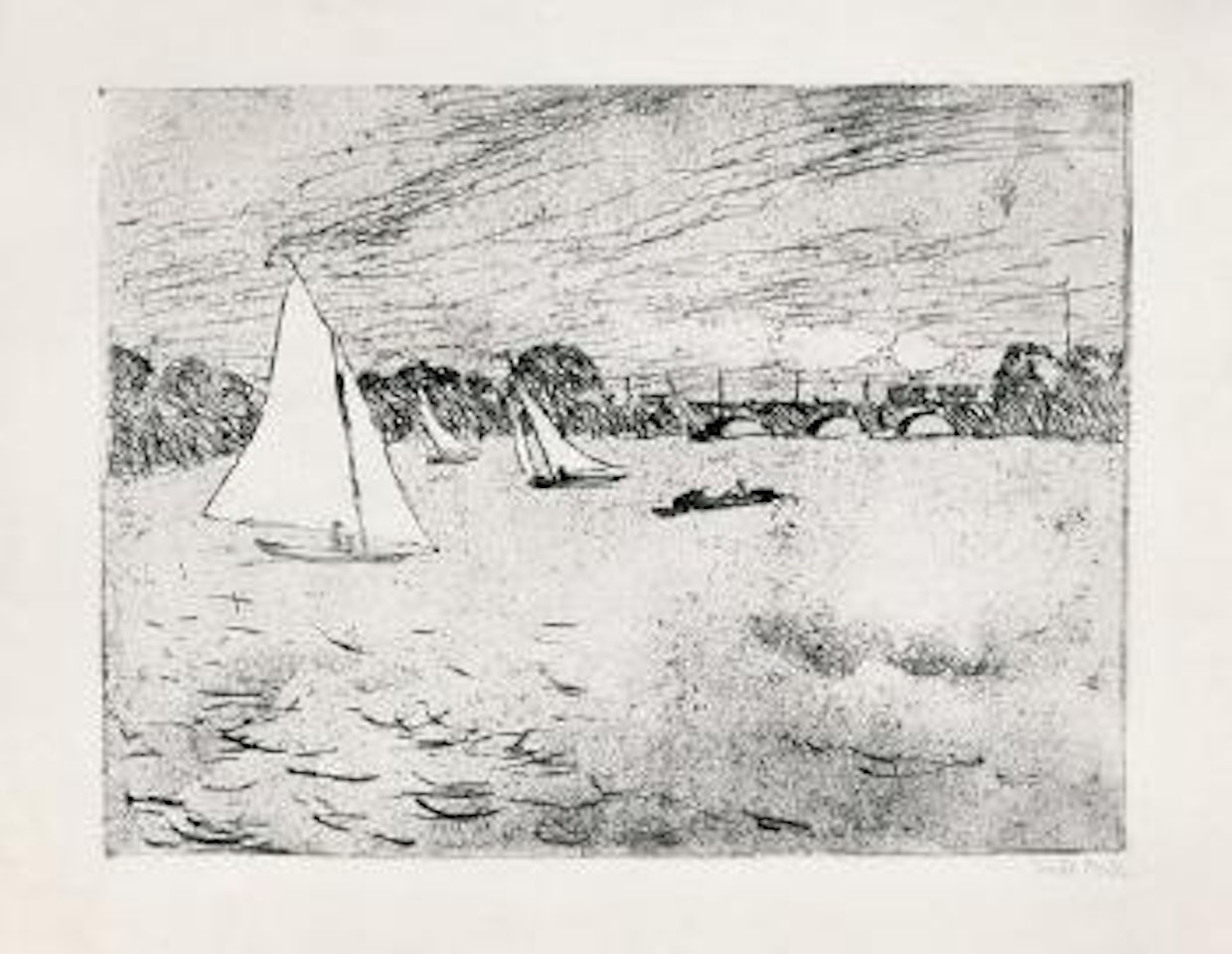 Hamburg Alsterbassin by Emil Nolde