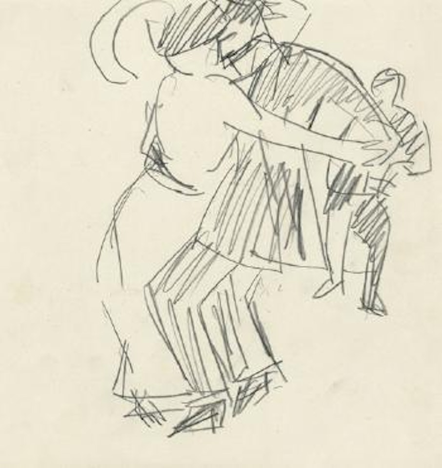 Tanzendes Paar by Ernst Ludwig Kirchner