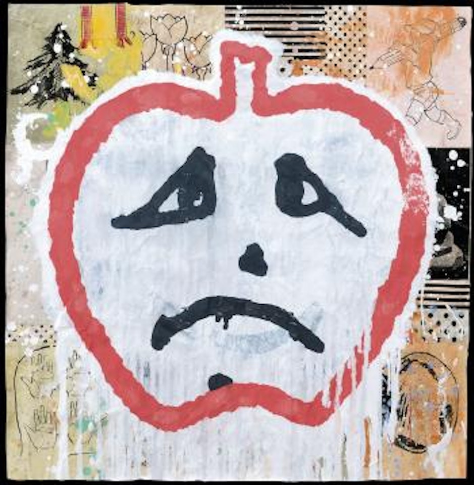 Apple face by Donald Baechler