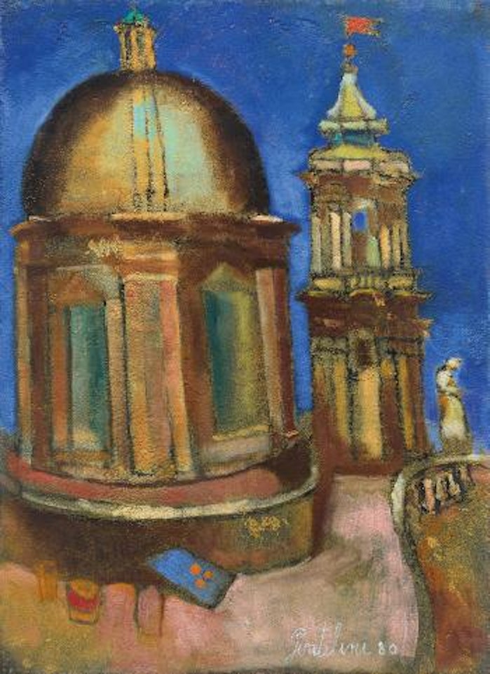 La mia terrazza su S. Agnese in Agone by Franco Gentilini