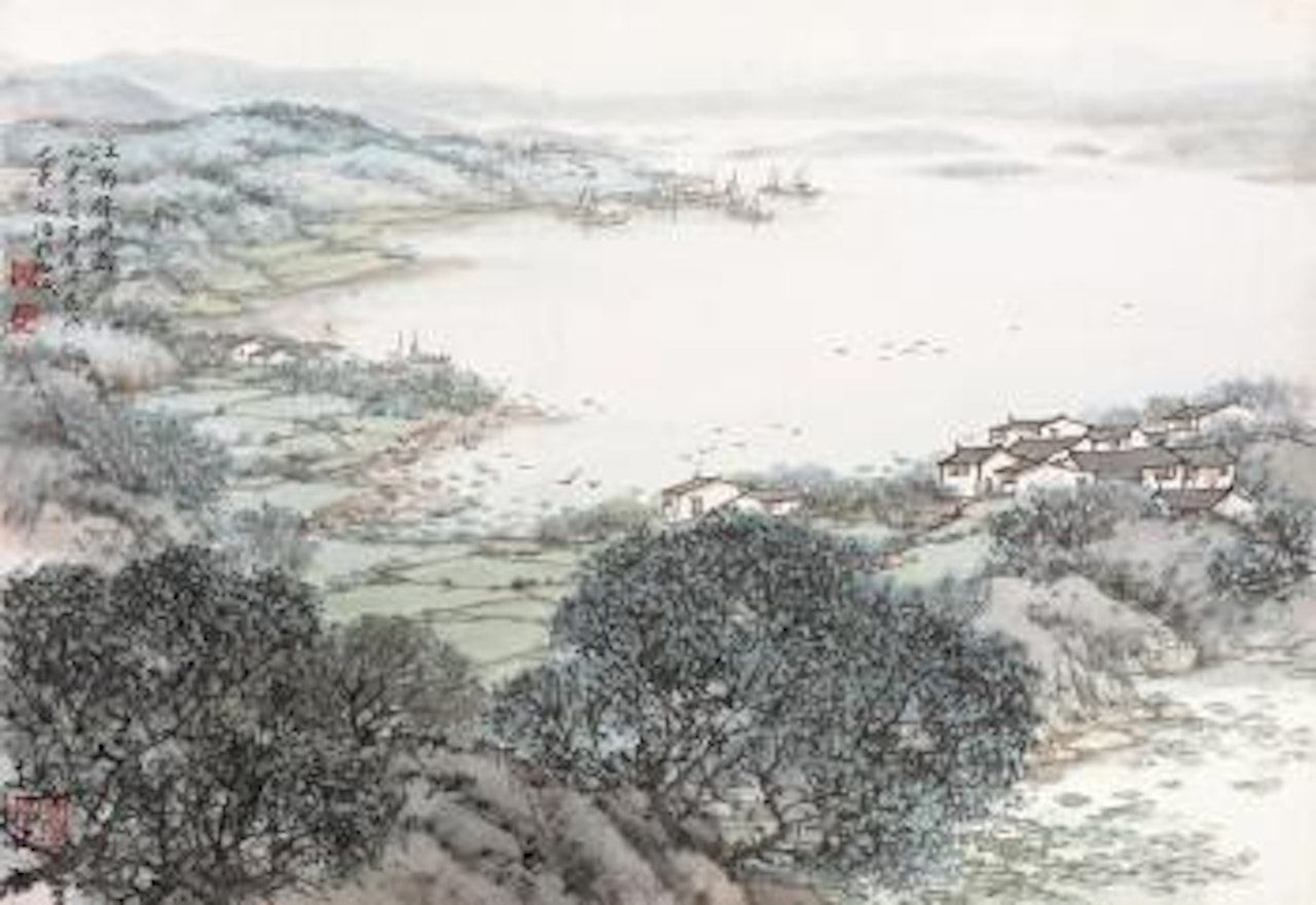 Lanscape in The Spring by Song Wenzhi