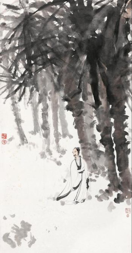 Hermit in The Landscpae by Fu Baoshi