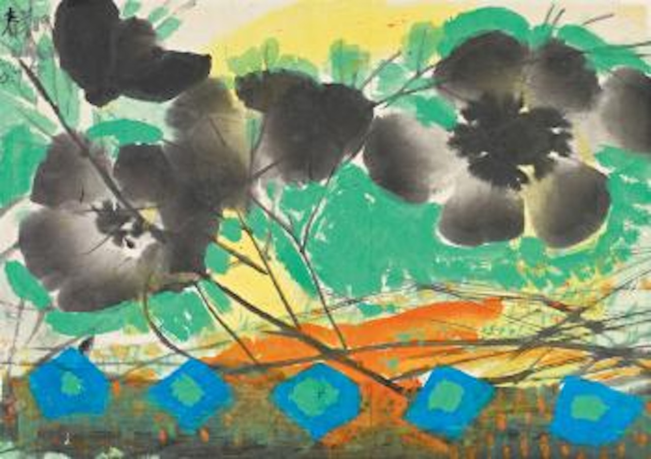 Ink flower by Chao Chung-Hsiang (Zhao Chunxiang)