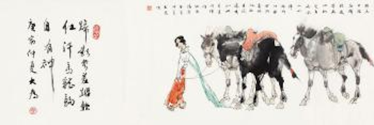 Gallopping Horses by Liu Dawei