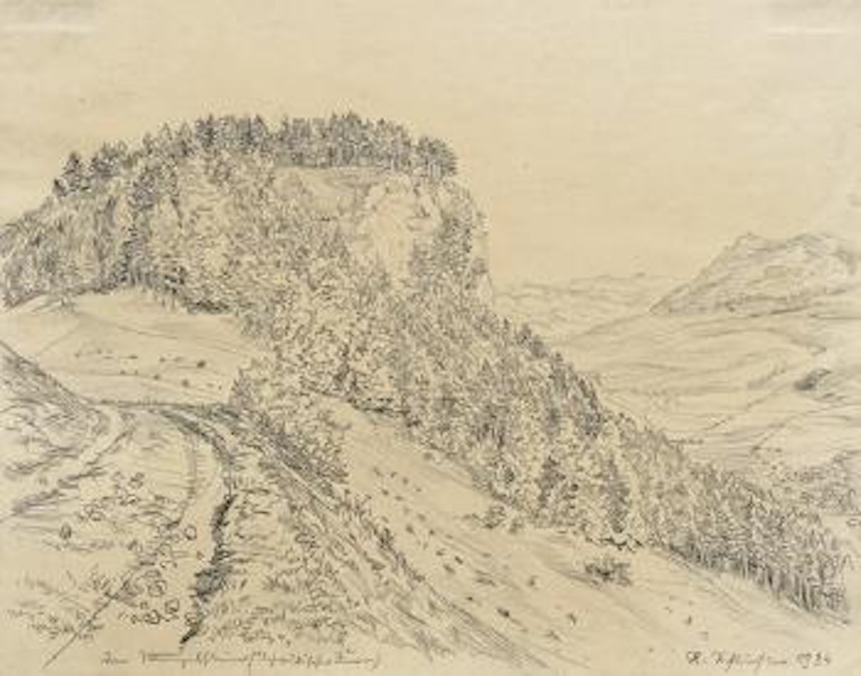 Der Wenzelstein (Schwäbischer Jura)' by Rudolf Schlichter