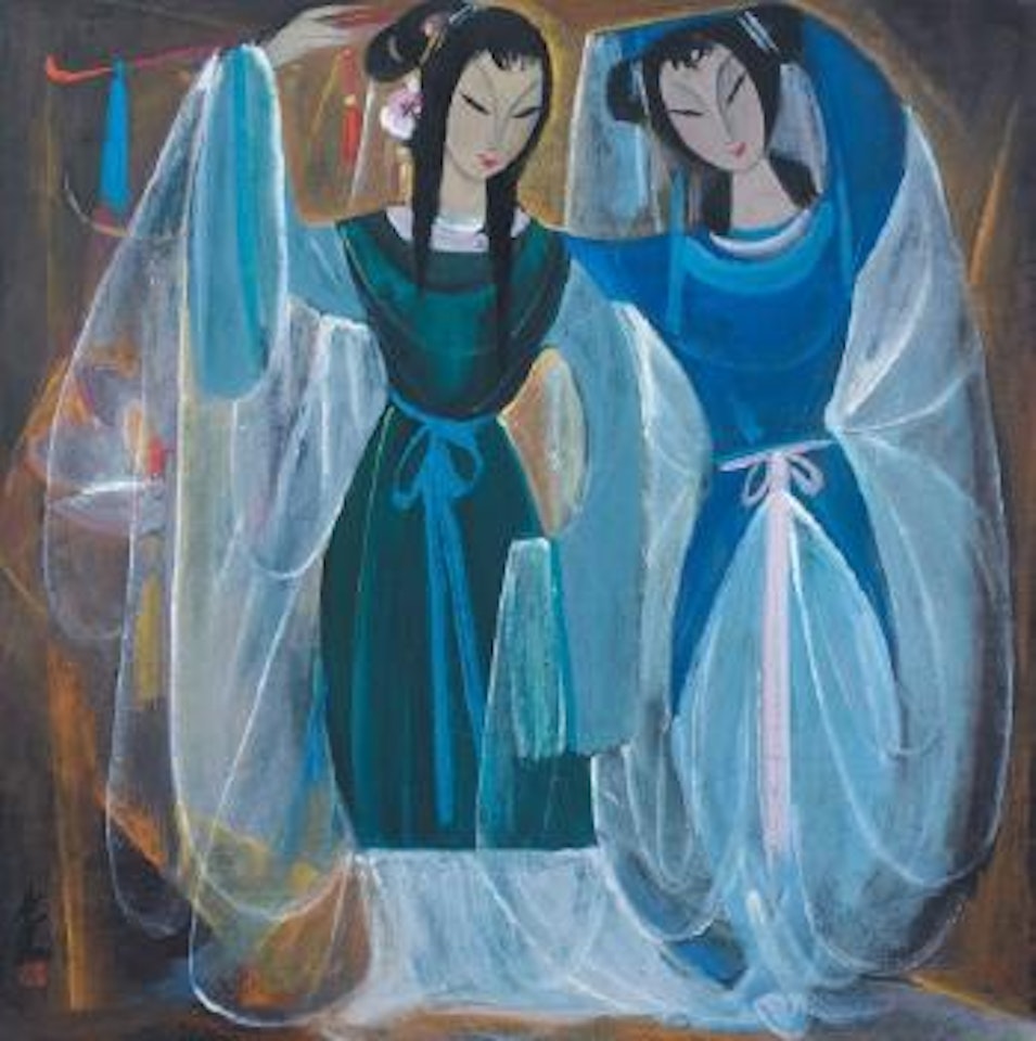 Lanterne de lotus by Lin Fengmian