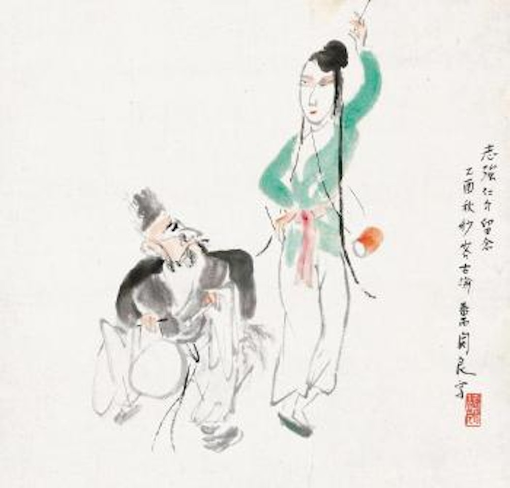 Opera figures by Guan Liang