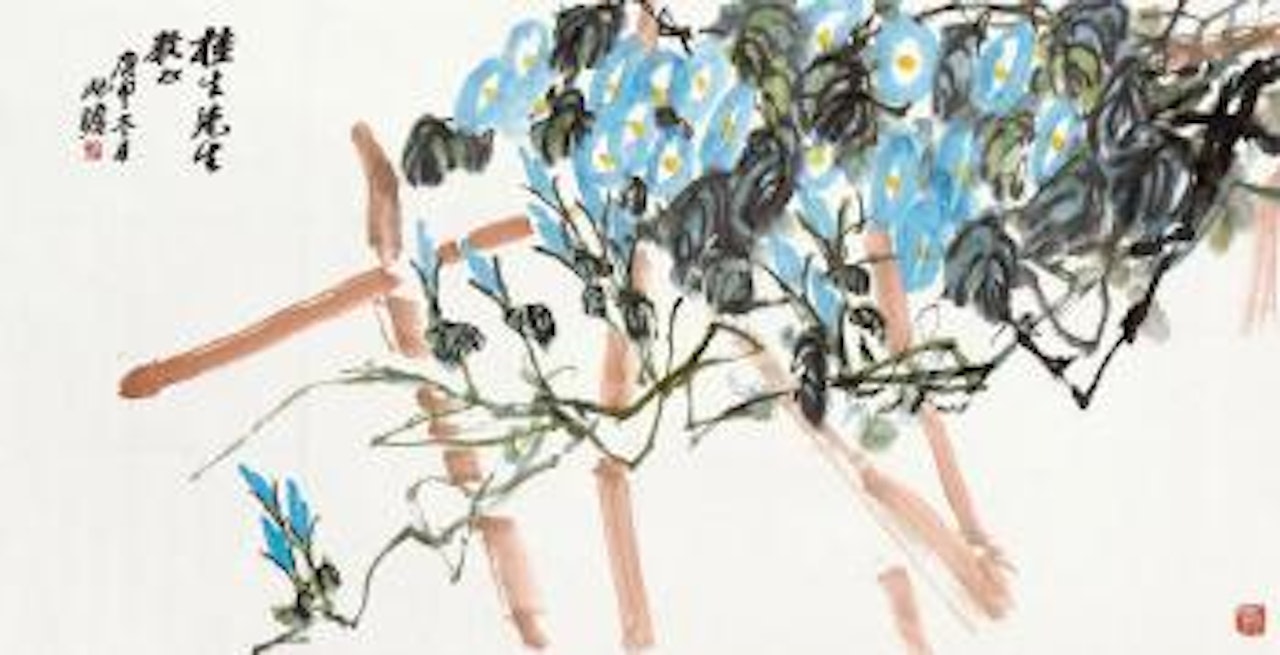 Morning glories by Zhu Qizhan