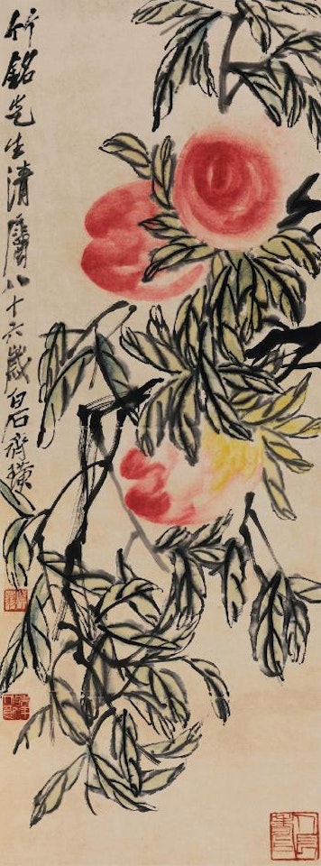 Peaches by Qi Baishi
